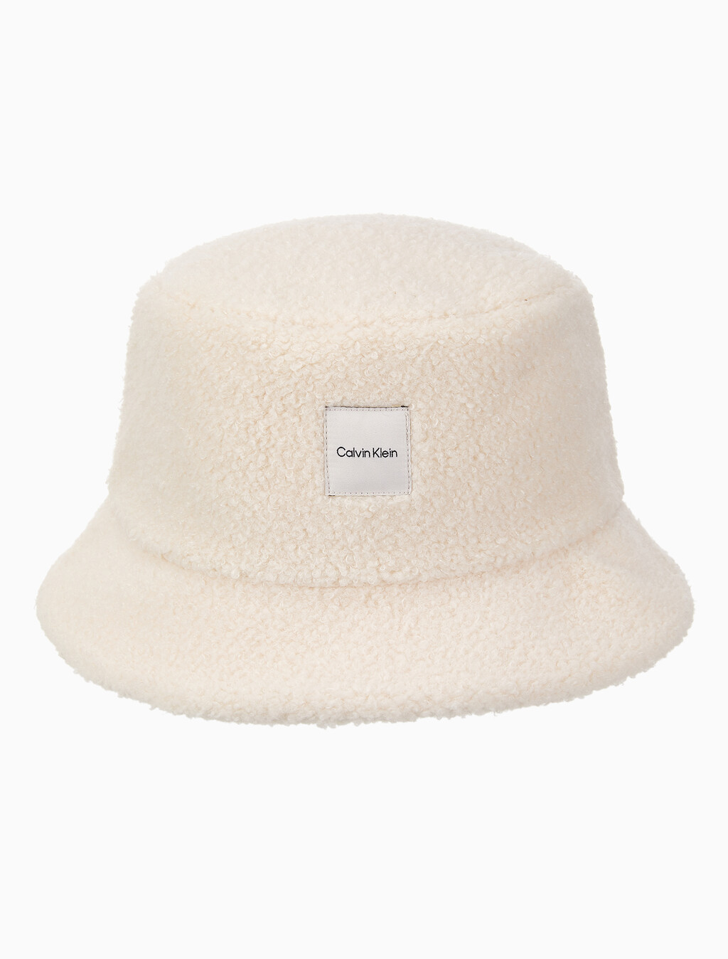 Buy 남녀공용  우븐 패치 로고 부클 버킷햇 in color IVORY