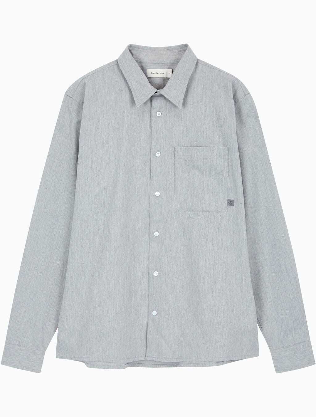 Buy 남성 멜란지 유틸리티 셔츠 in color GREY