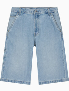 Buy 남성 90's 라이트블루 카펜터 버뮤다 데님 쇼츠 in color REFLECTION BLUE