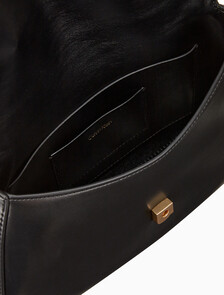 Buy 여성 하드웨어 모노그램 컨버티블 체인 미디움 백 in color Black