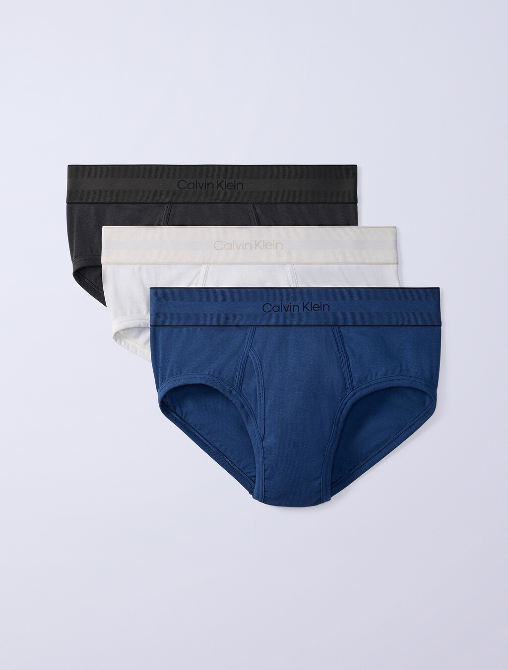 Buy Jung Kook for Calvin Klein  남성 헤리티지 코튼 브리프 3pk in color Dark Denim/Peat/Tofu
