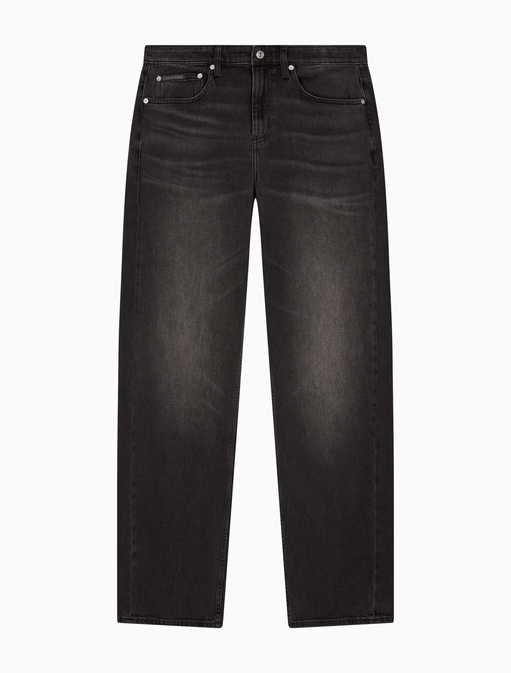 Buy 남성 90's 스트레이트핏 블랙 데님 in color WASHED BLACK LOGO LACE