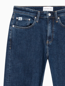 Buy 남성 90's 스트레이트핏 기모 미드블루 데님 in color MID BLUE BACK EMBRO