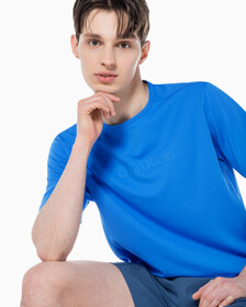 Buy 남성 레귤러 핏 에센셜 스트레치 기능성 반팔 티셔츠 in color PALACE BLUE