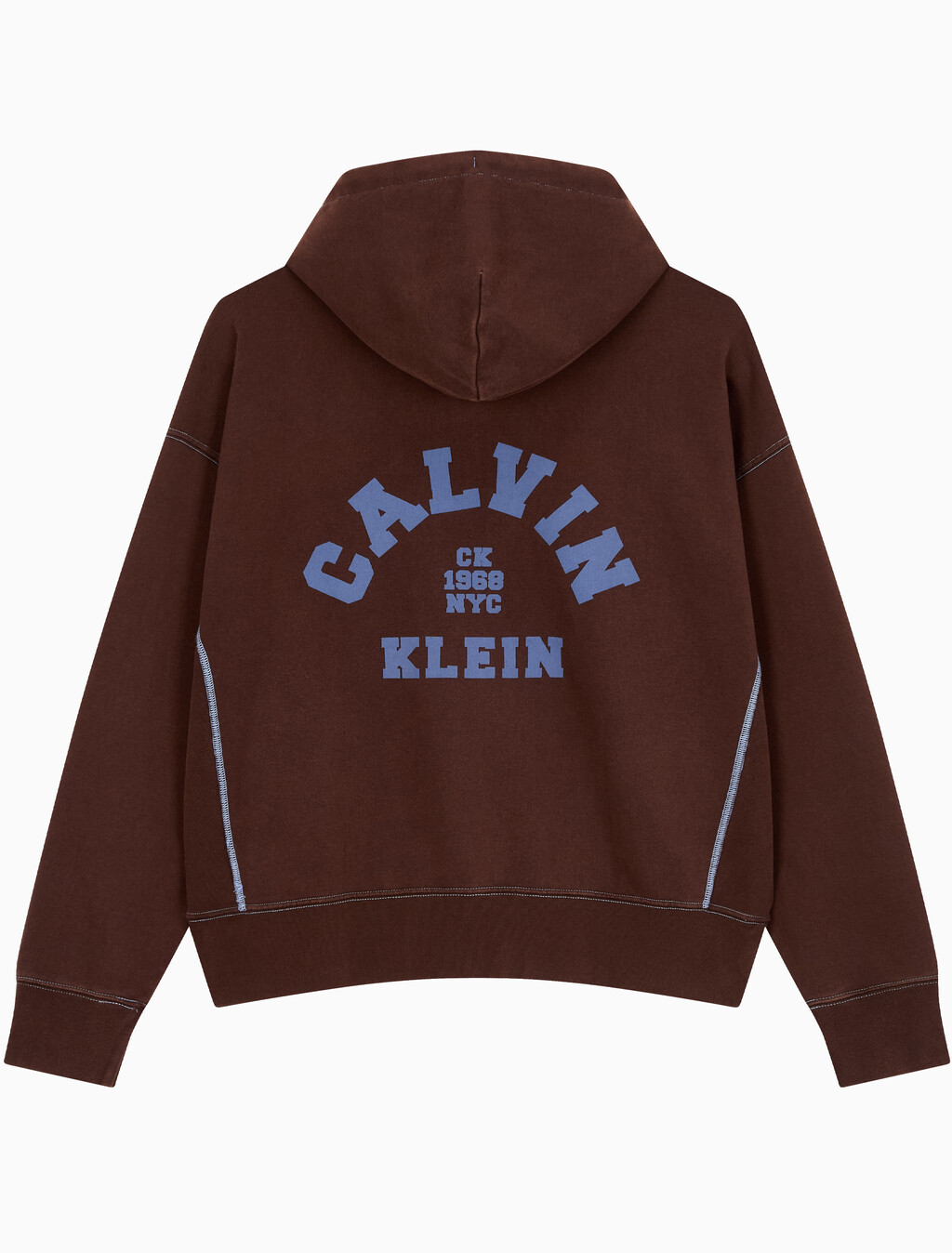 Buy 남성 워시드 프리미엄 빈티지 로고 후드집업 in color Rich Brown