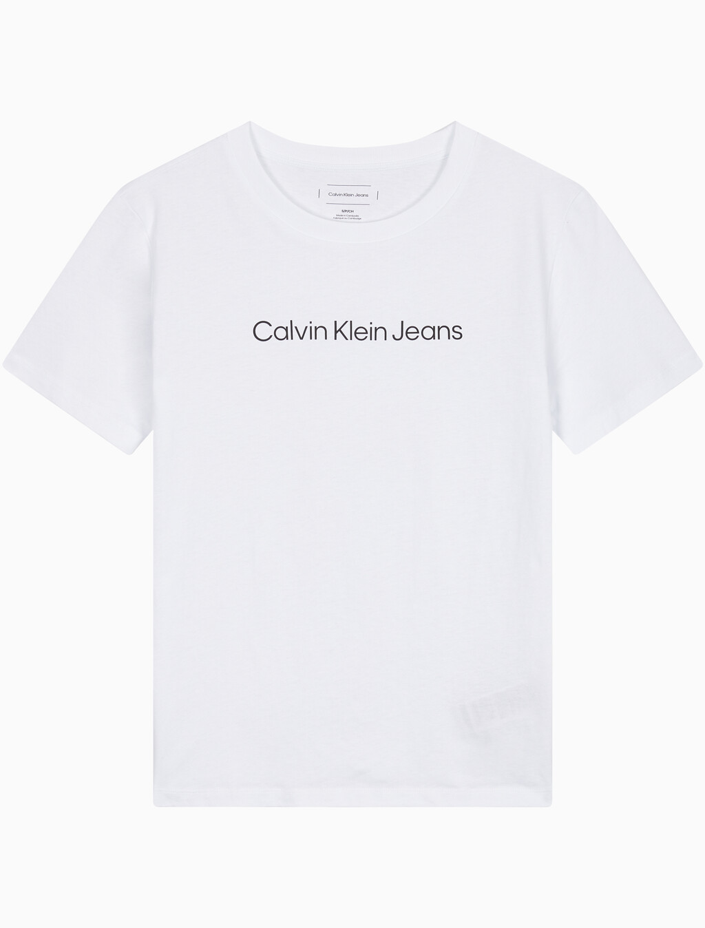 Buy 여성 인스티 로고 스트레이트핏 반팔 티셔츠 in color BRILLIANT WHITE