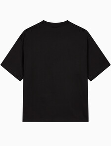 Buy 남성 릴렉스핏 뉴욕 바시티 로고 반팔 티셔츠 in color BLACK