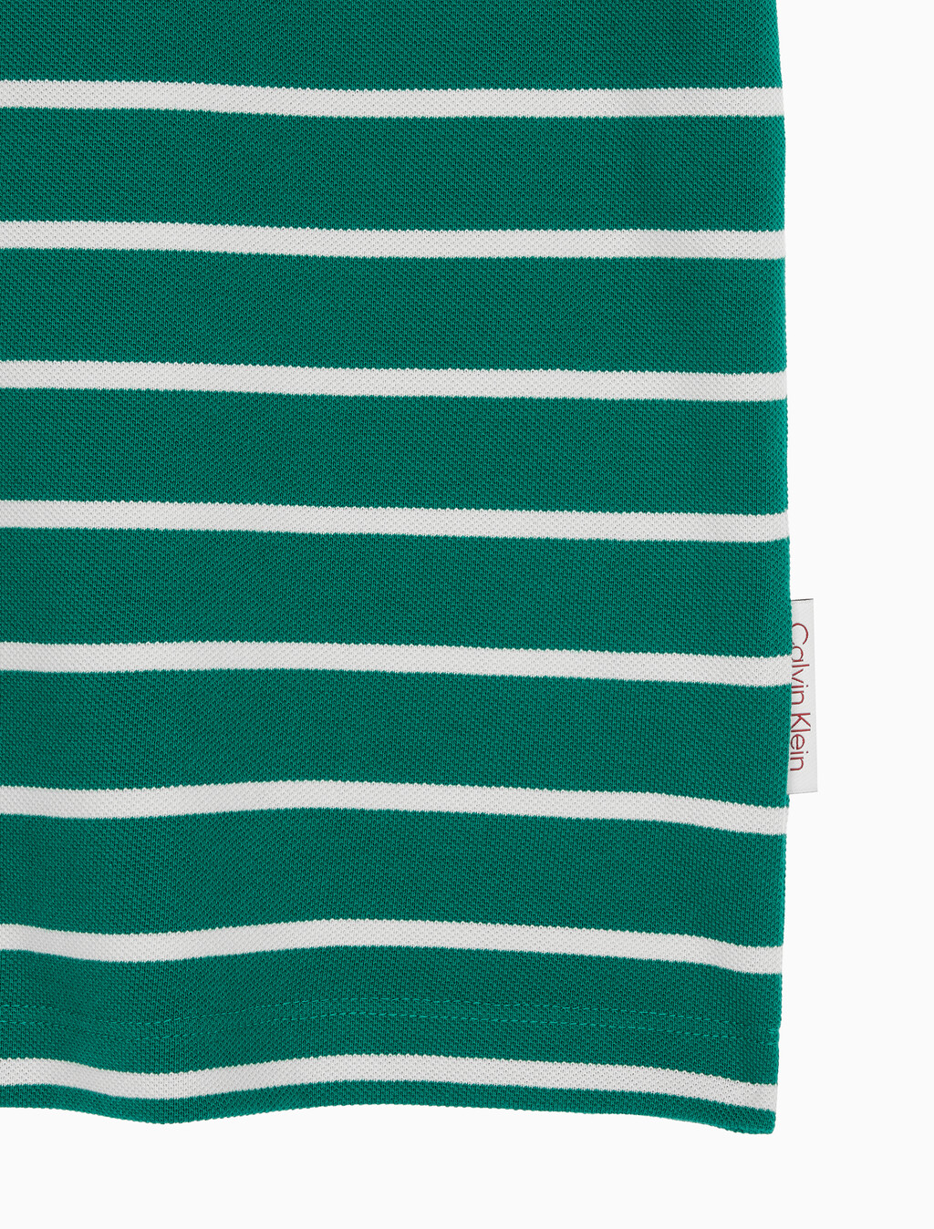 Buy 스트라이프 피케 캘빈 NYC 티 in color Green