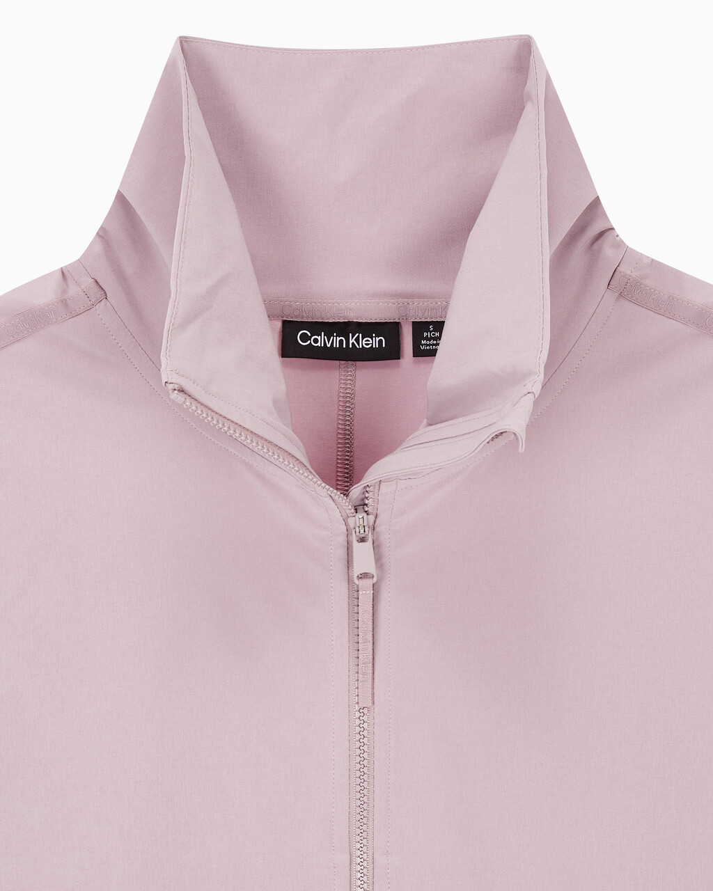 Buy 여성 리플렉티브 로고 레귤러 핏 윈드브레이커 in color GRAY ROSE