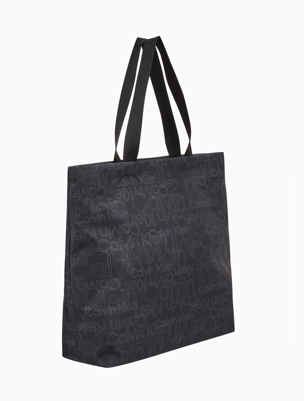 Buy 남녀공용 CK 쇼퍼 토트백 in color BLACK AOP/BLACK