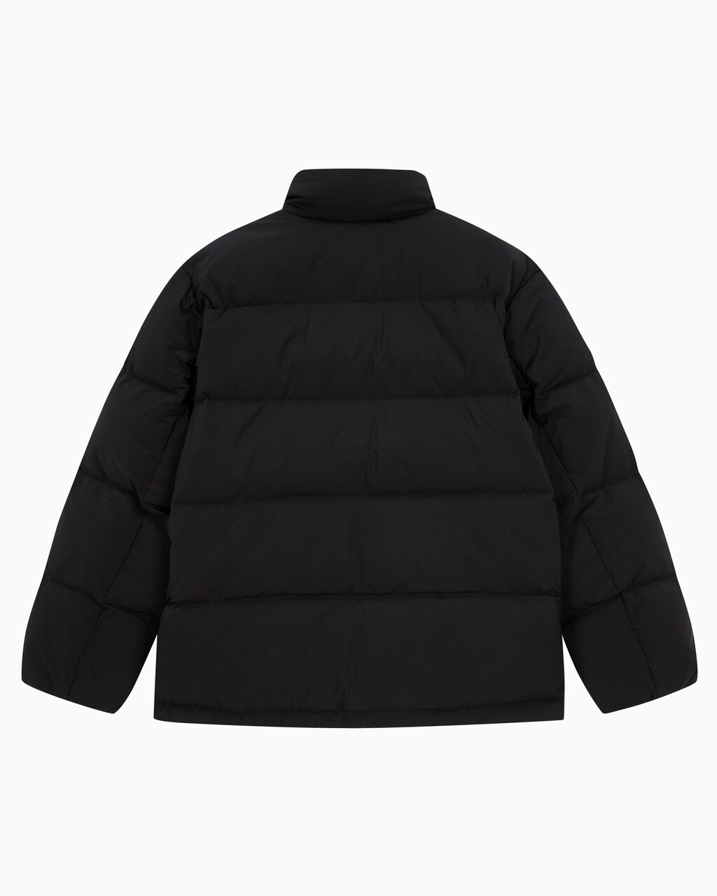 Buy 남성 레귤러핏 스탠드 카라 숏 다운 푸퍼 재킷 in color CK BLACK