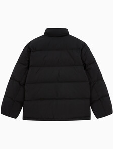 Buy 남성 레귤러핏 스탠드 카라 숏 다운 푸퍼 재킷 in color CK BLACK