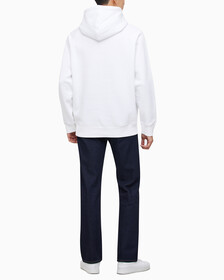 Buy 남성 롱슬리브 릴렉스핏 모노그램 기모후디 in color BRIGHT WHITE
