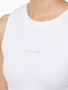 Buy 여성 모노로고 립 탱크 in color BRILLIANT WHITE