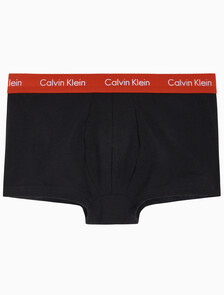 Buy 남성 EU 코튼 스트레치 3PK 로우 라이즈 드로즈 3PK in color BLACK BODIES WITH ARONA/POMPIAN RED/ASHFORD GREY WBS