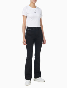 Buy 여성 스키니 부츠컷 블랙 데님 in color BLACK