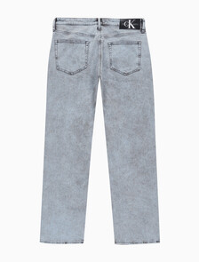 Buy 남성 90's 스트레이트핏 라이트그레이 데님 in color CHALKY BLUE