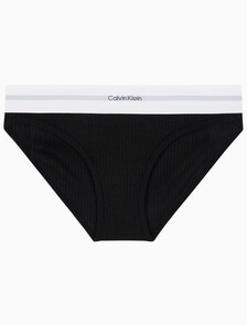 Buy 여성 코튼 모달 스트레치 립 AF 비키니 in color BLACK