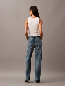 Buy 여성 재패니즈 셀비지 루즈핏 인디고 진 in color ALLOY INDIGO