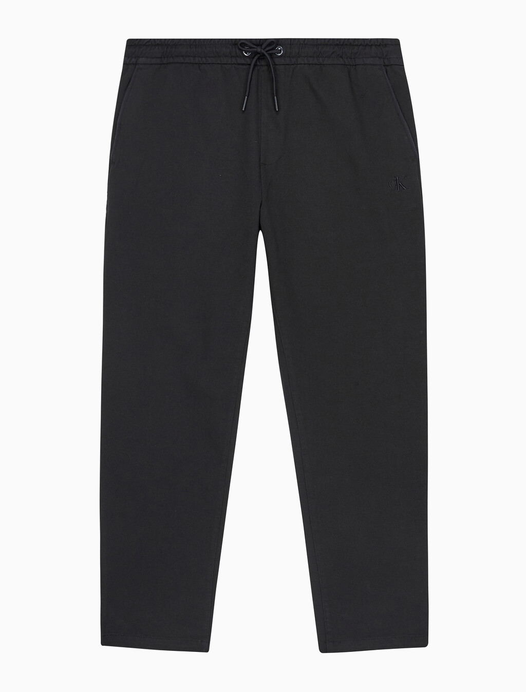 Buy 남성 슬림핏 드로코드 치노 팬츠 in color CK BLACK