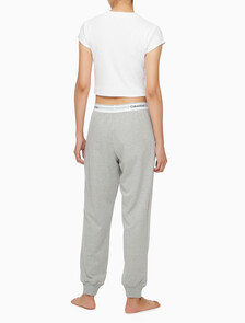 Buy 여성 모던 코튼 라운지 조거팬츠 in color GREY HEATHER