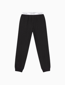 Buy 여성 모던 코튼 라운지 조거팬츠 in color BLACK