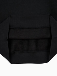 Buy 남녀공용 릴렉스핏 스몰 모노그램 로고 기모 스웨트셔츠 in color CK BLACK