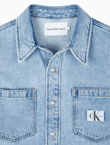 Buy 여성 오버사이즈 데님 셔츠 in color CHALKY BLUE
