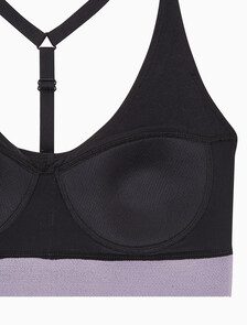 Buy 여성 하이서포트 CK 스포츠 브라 in color BLACK