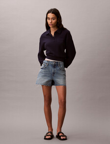 Buy 여성 릴렉스 패션 폴로 스웻셔츠 in color Evening Blue