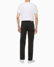 Buy 남성 블랙 90s 스트레이트핏 데님 in color WASHED BLACK LOGO LACE