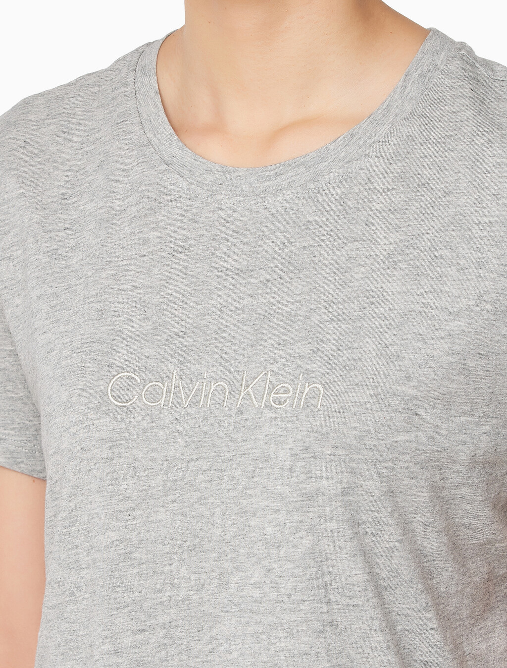 Buy 여성 100% 코튼 슬립웨어 클래식 티셔츠 in color GREY HEATHER