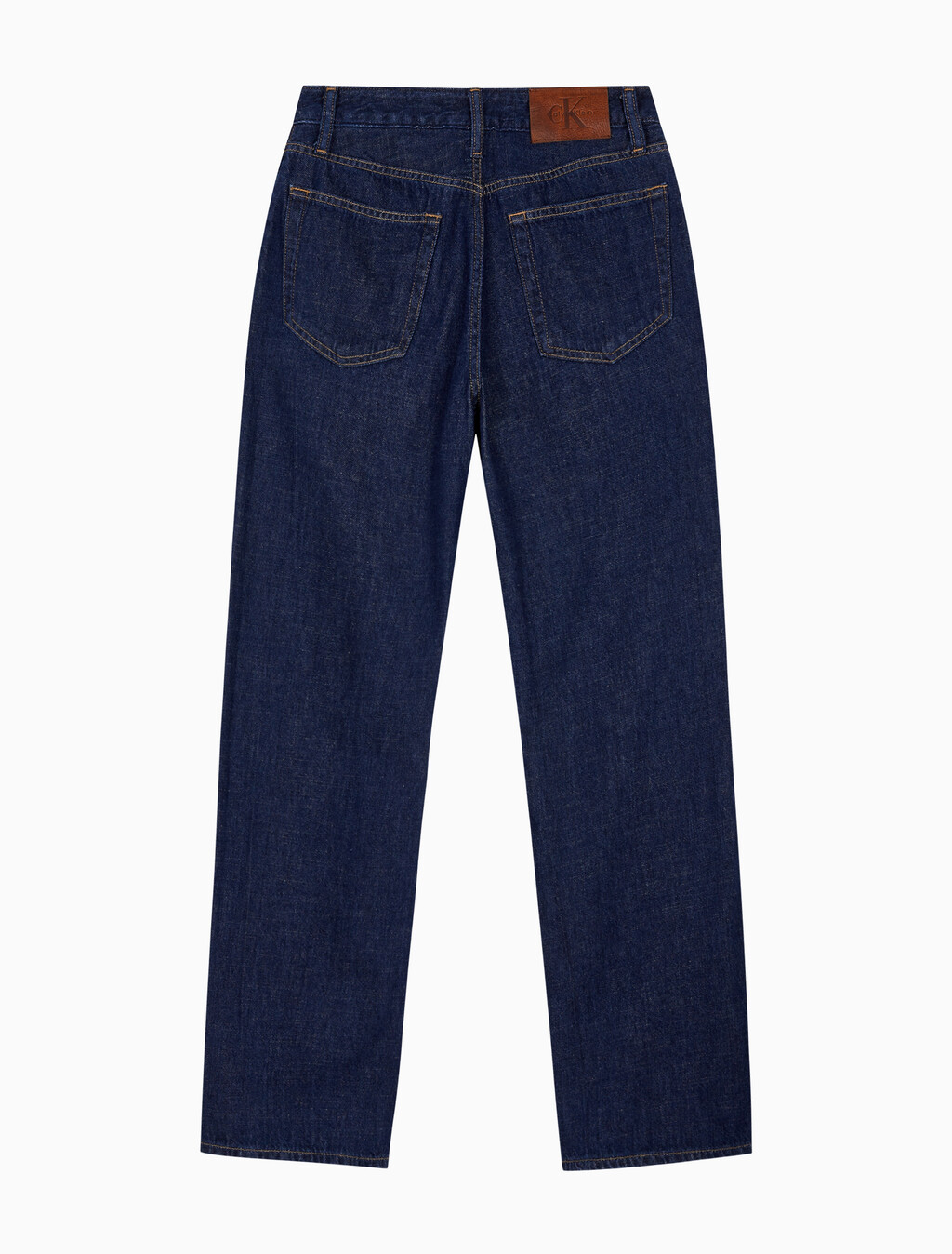 Buy 여성 90's 스트레이트핏 린스 린넨 데님 in color DARK INDIGO LINEN