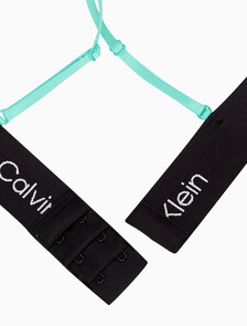 Buy 여성 1996 코튼 AF 라이틀리 라인드 트라앵글 브라 in color LAYERED WAVY LOGO PRINT FRESH PEPPERMINT