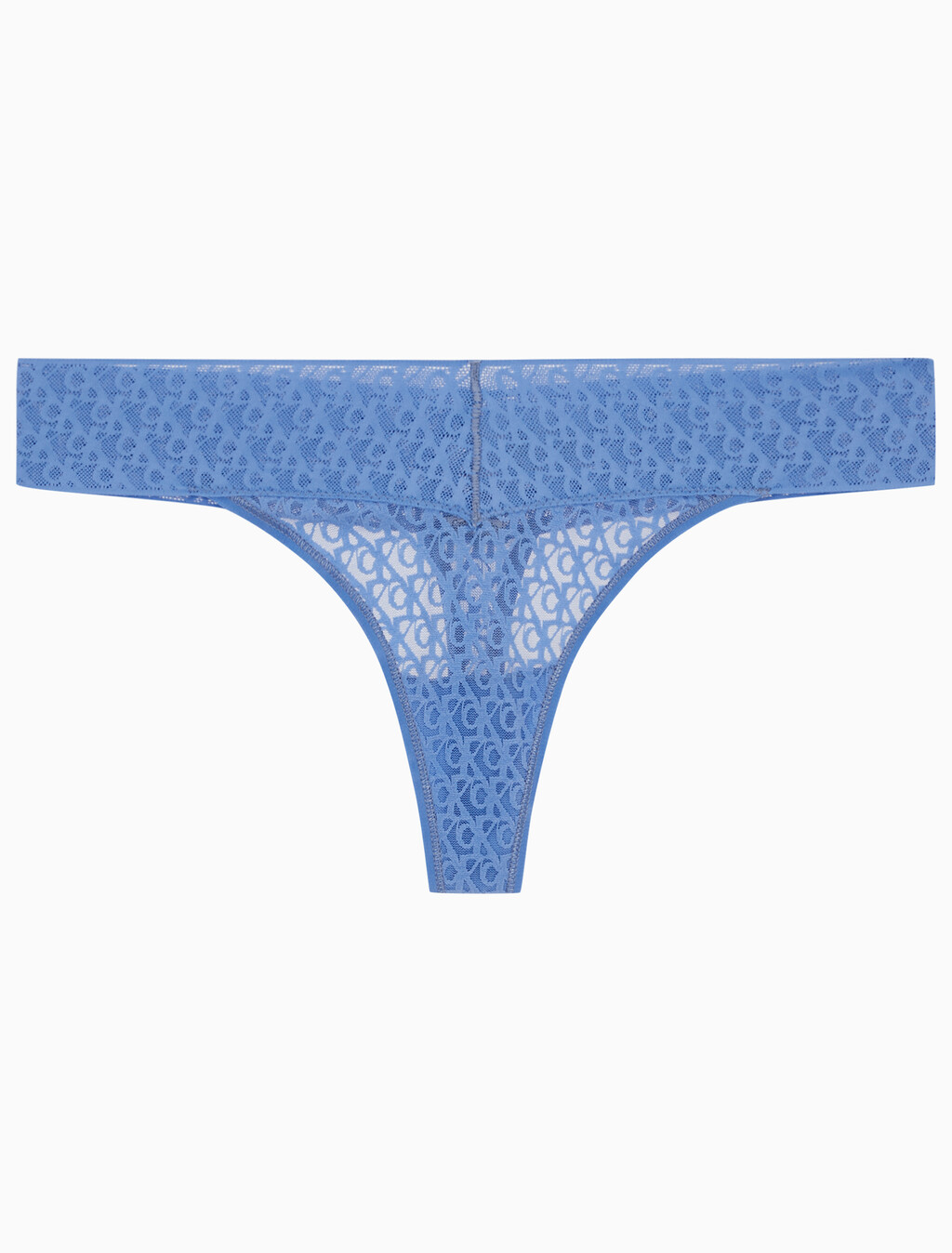 Buy 여성 CK 로고 레이스 트림 로우라이즈 T팬티 in color GLACIER