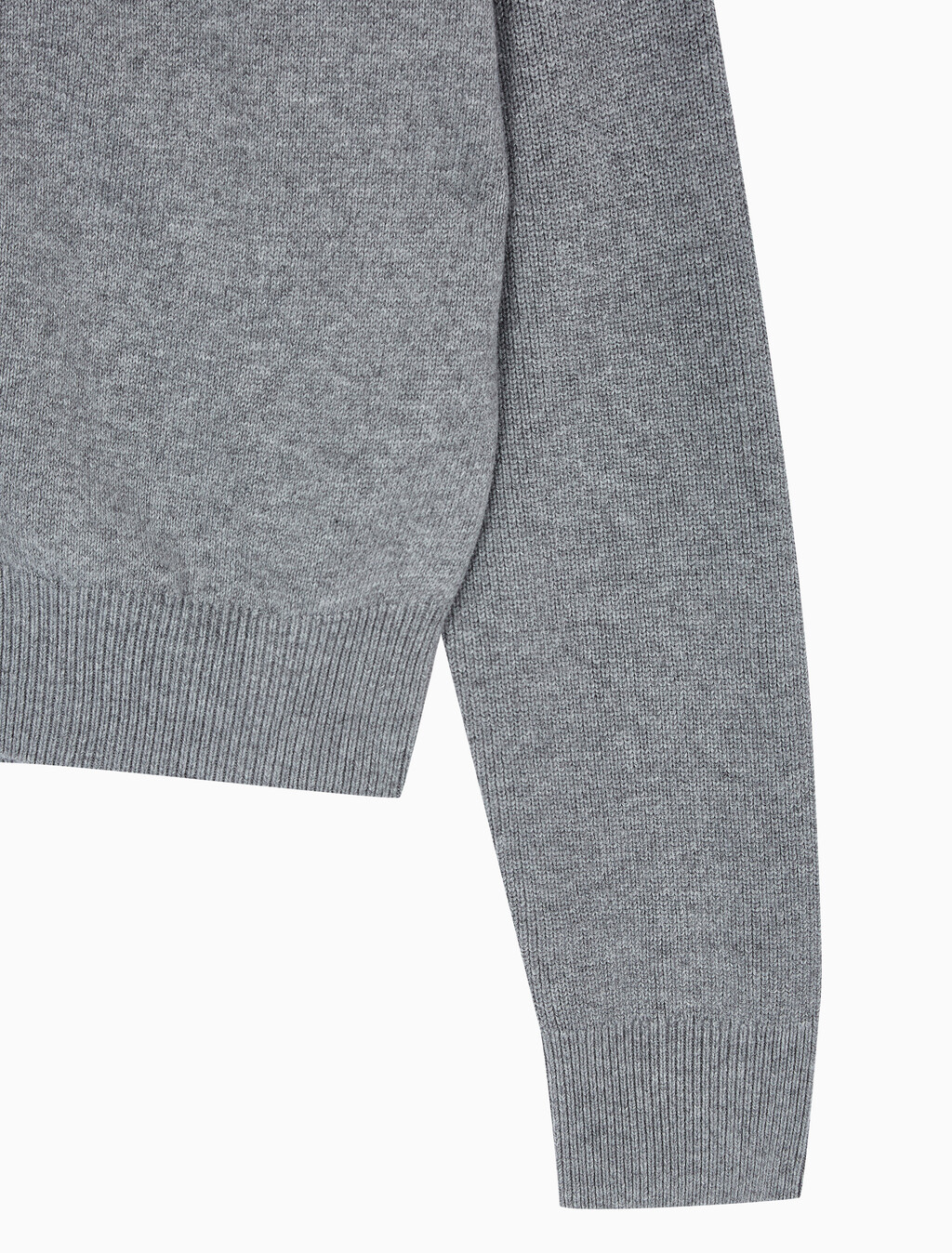 Buy 여성 브이넥 립 가디건 in color GREY
