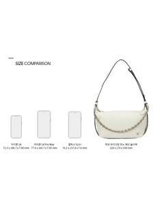 Buy 여성 마이크로 모노 체인 숄더백 in color IVORY