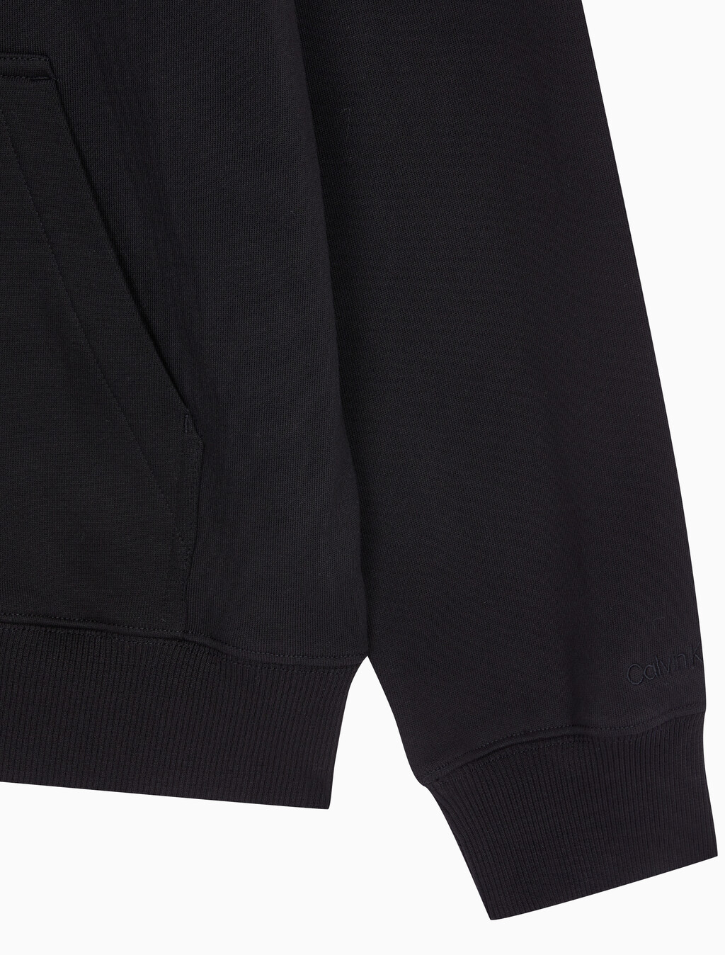 Buy 남성 릴렉스핏 CK 뱃지 로고 집업 후디 in color CK BLACK
