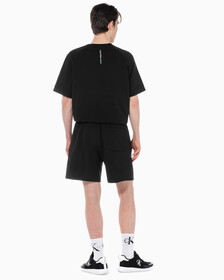 Buy 남성 시즈널 트리플 모노그램 스웨트 쇼츠 in color CK BLACK
