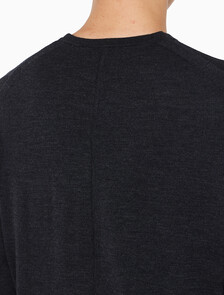 Buy 남성 메리노 울 크루넥 스웨터 in color CHARCOAL HEATHER