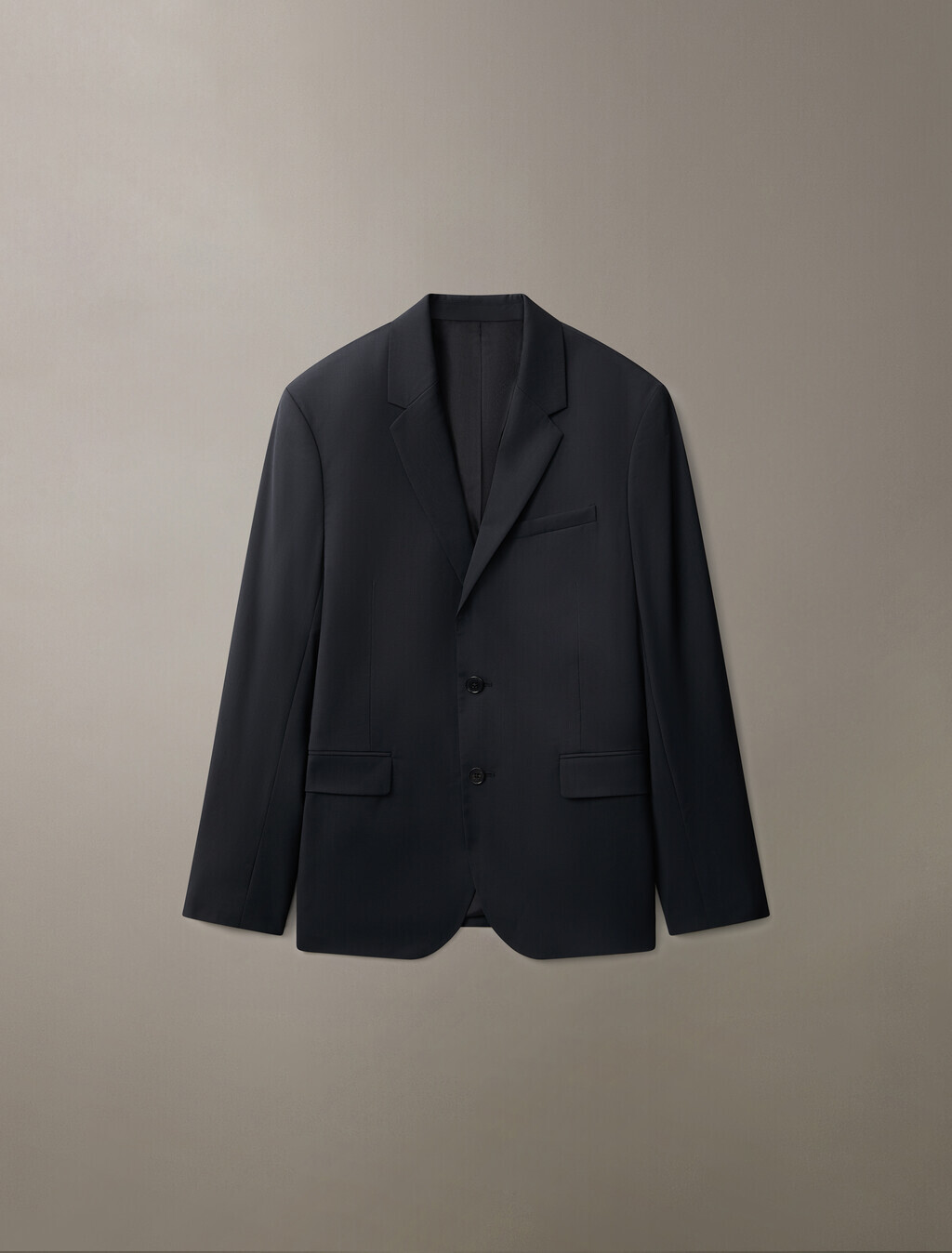Buy 남성 롱슬리브 울 슬림 블레이저 in color BLACK