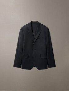 Buy 남성 롱슬리브 울 슬림 블레이저 in color BLACK