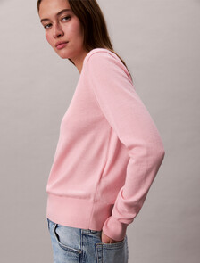 Buy 여성 L/S 엑스트라 파인 메리노 울 스웨터 in color TENDER TOUCH