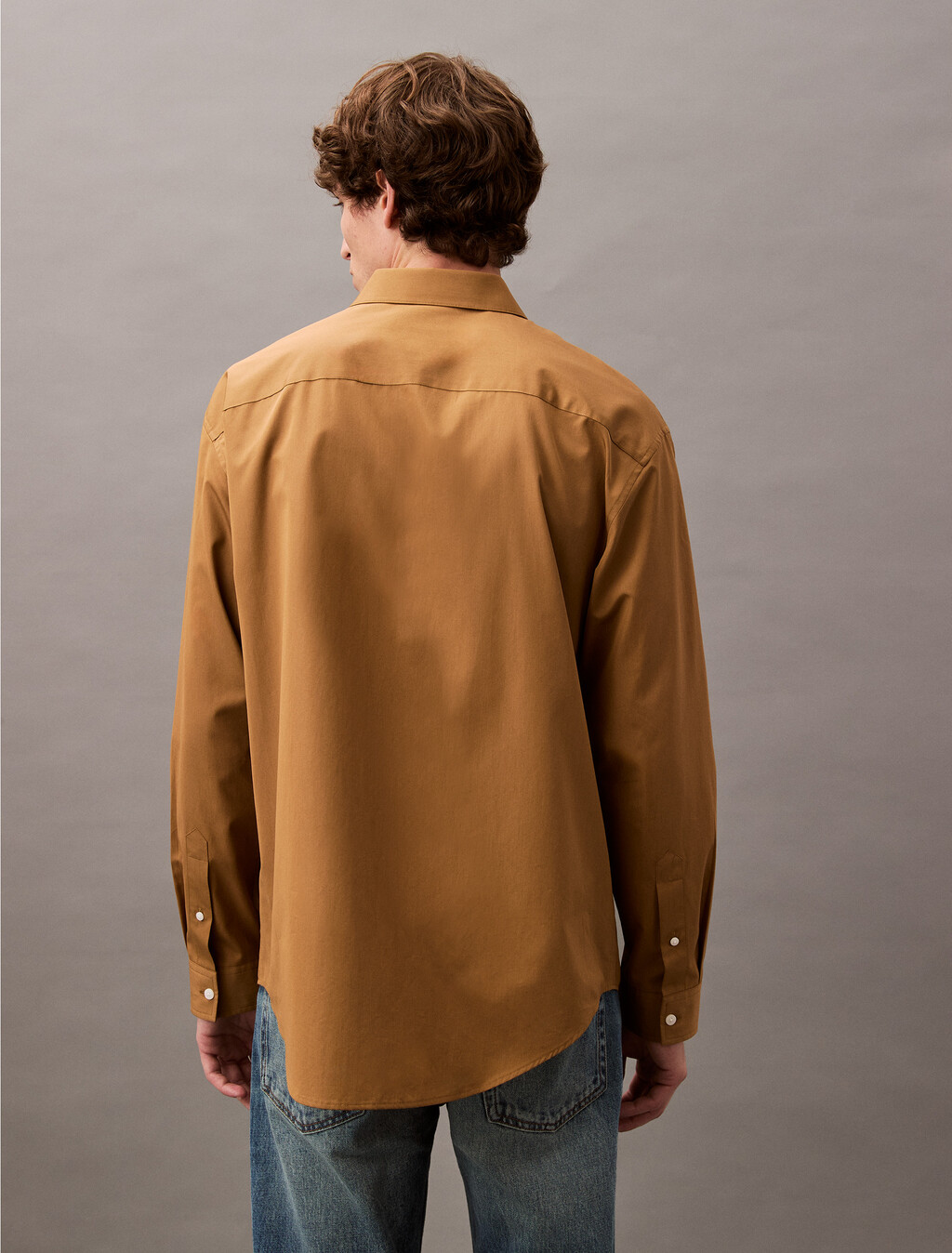 Buy 남성 롱슬리브 클래식 코튼 셔츠 in color CLASSIC CAMEL