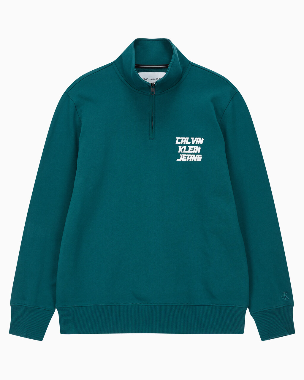 Buy 남성 3D로고 퓨처페이드 하프 집업 in color ATLANTIC DEEP