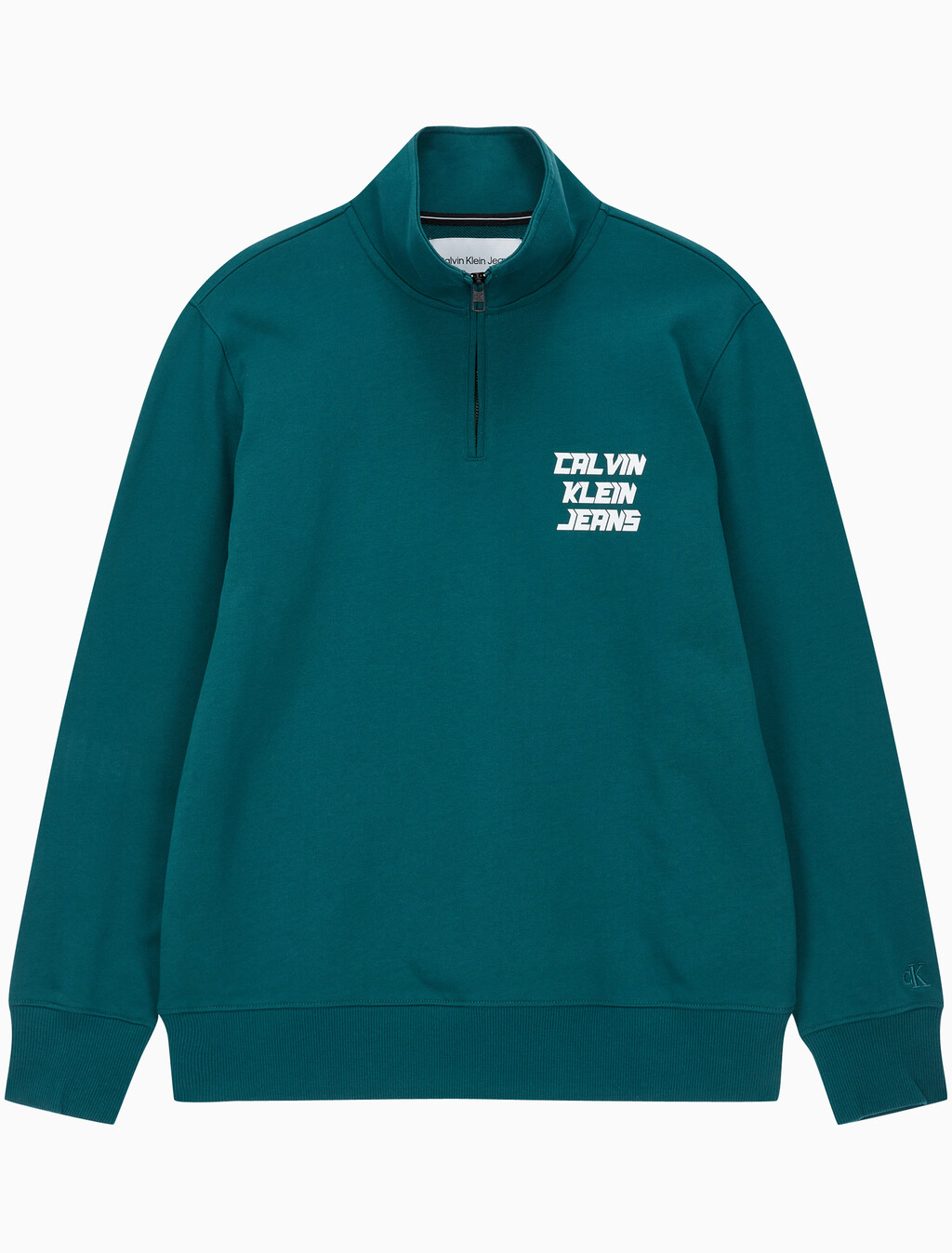 Buy 남성 3D로고 퓨처페이드 하프 집업 in color ATLANTIC DEEP
