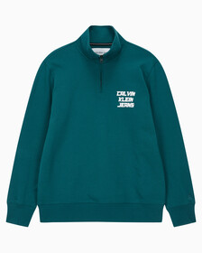 Buy 남성 3D로고 퓨처페이드 하프 집업 in color ATLANTIC DEEP
