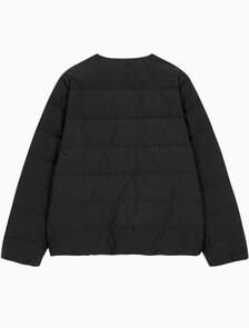 Buy 남녀공용 크루넥 라이트 경량 다운 자켓 in color CK BLACK