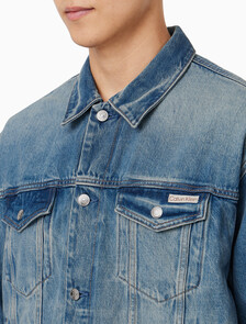 Buy 남성 90's 오로라 블루 데님 자켓 in color BLUE