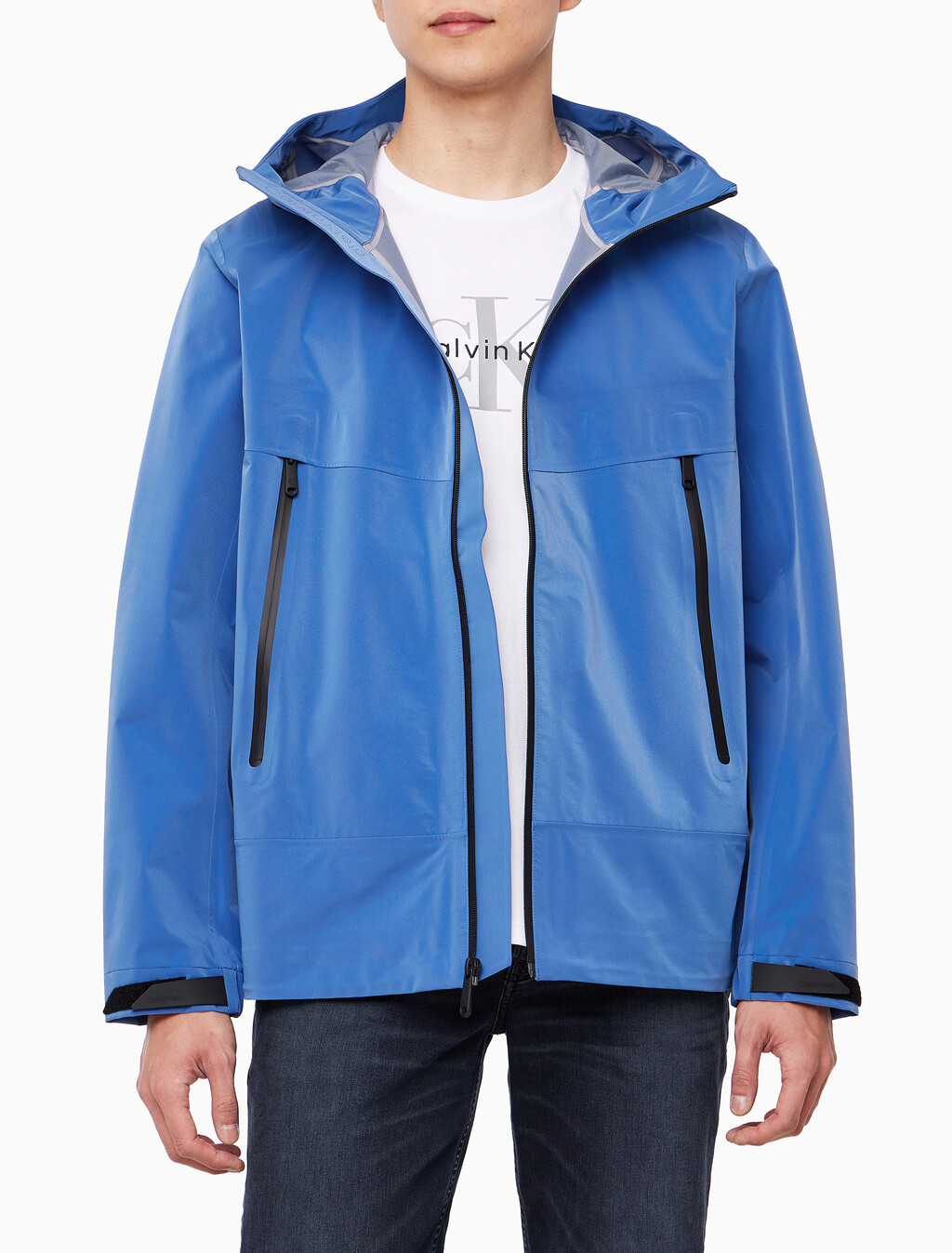 Buy 남성 테크 쉘 윈드 브레이커 자켓 in color BRIGHT COBALT